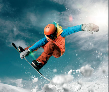 deporte en la nieve - snowboard